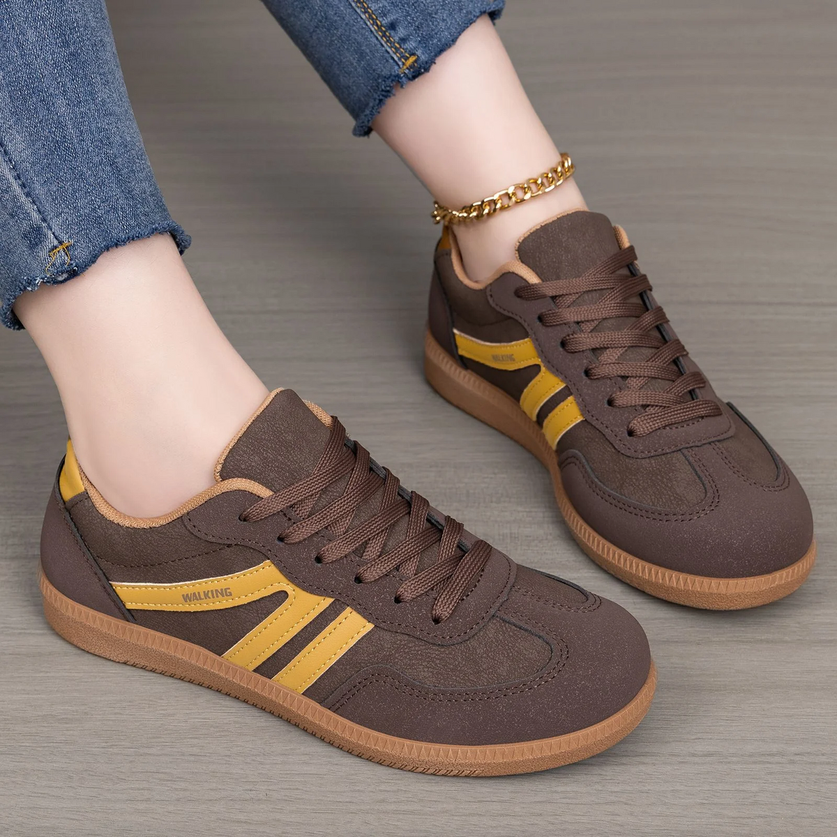 Women’s Nova Retro Colorblock Sneakers – Casual Lightweight Comfort Trainers