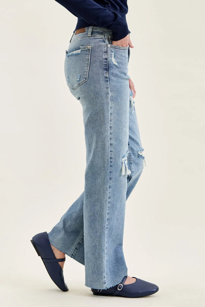 Women's High Waist Distr