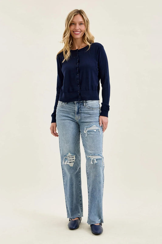 Women's High Waist Distr