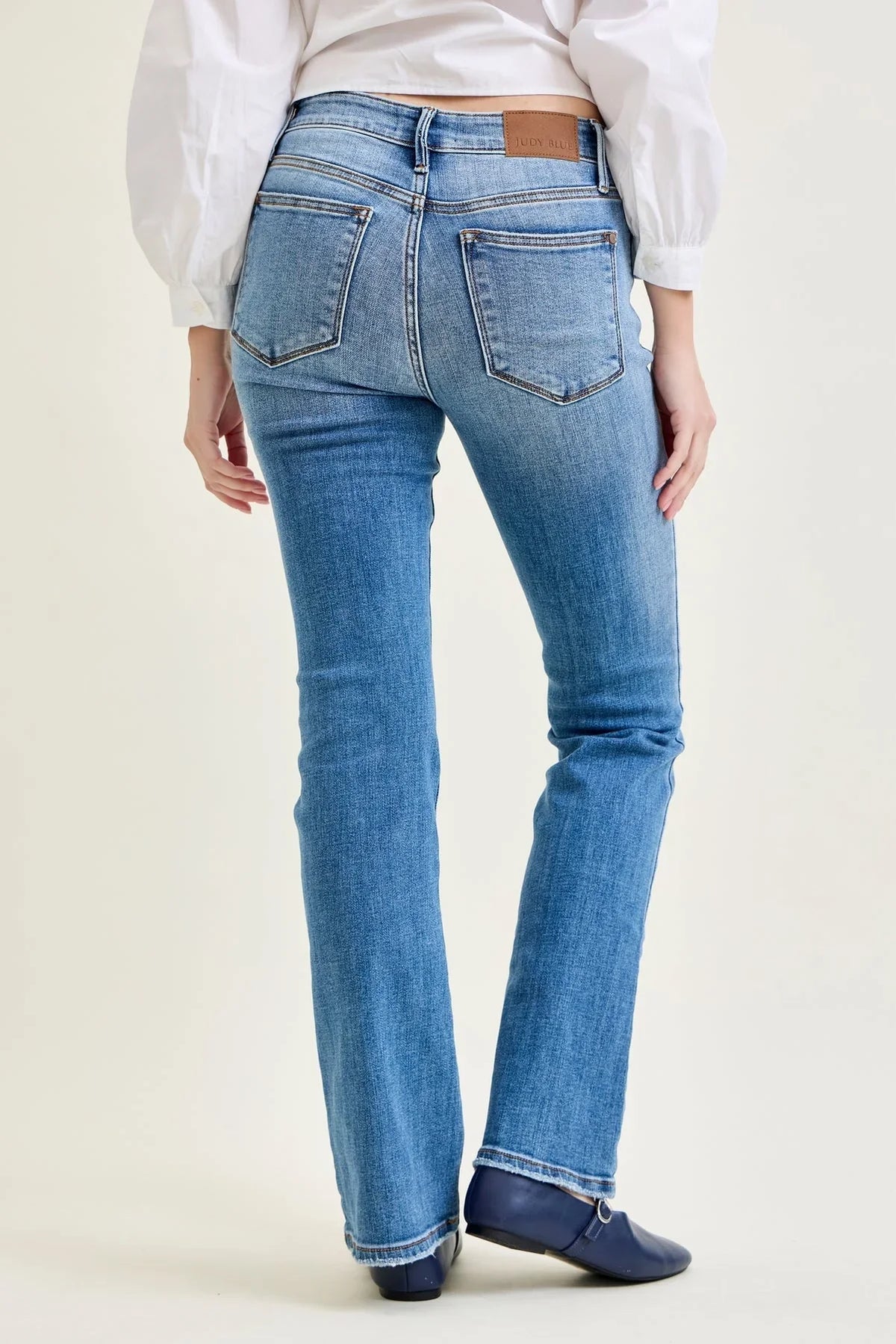 Women's High Waist Straight Leg Jeans