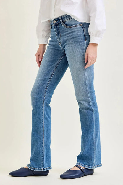 Women's High Waist Straight Leg Jeans